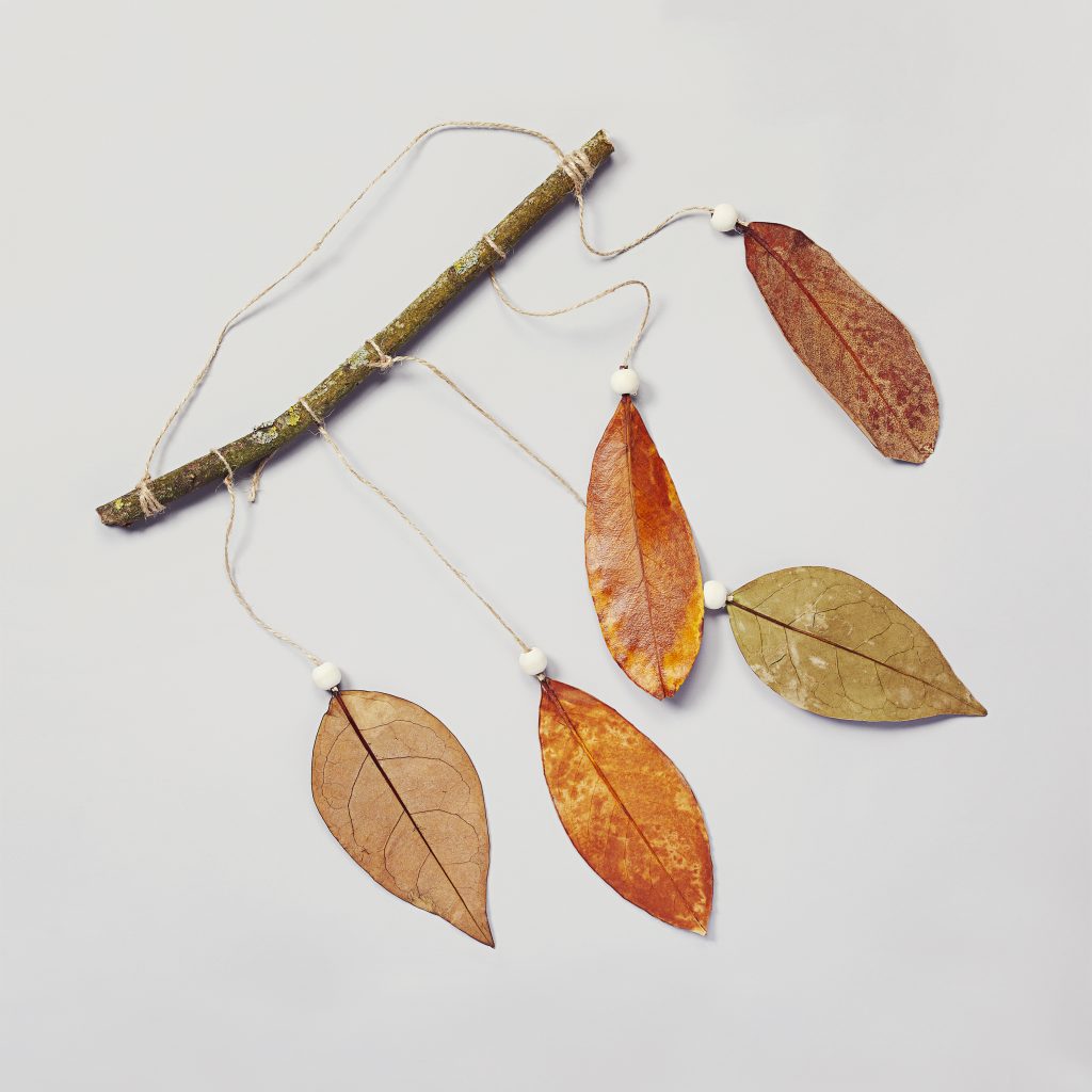 composition suspension feuilles d'automne